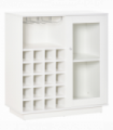 Modern Sideboard Wine Cabinet Cupboard with Glass Door Glass Holder