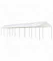 vidaXL Gazebo with Roof White 17.84x2.28x2.69 m Polyethylene