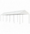 vidaXL Gazebo with Roof White 11.15x2.28x2.69 m Polyethylene
