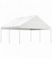 vidaXL Gazebo with Roof White 4.46x5.88x3.75 m Polyethylene