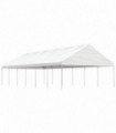 vidaXL Gazebo with Roof White 13.38x5.88x3.75 m Polyethylene