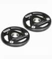 Olympic Weight Plates, Tri-Grip Barbell Weights Set with 2'' Holes, 2 x 5kg