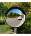 Outdoor Convex Traffic Mirror Black Ø45 cm Polycarbonate