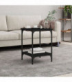 vidaXL Coffee Table Black 40x40x55 cm Engineered Wood