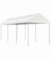 vidaXL Gazebo with Roof White 6.69x2.28x2.69 m Polyethylene