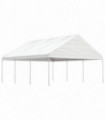 vidaXL Gazebo with Roof White 6.69x5.88x3.75 m Polyethylene