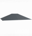Outsunny 3 x 4m Gazebo Canopy Replacement Gazebo Roof Cover, Dark Grey