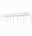 vidaXL Gazebo with Roof White 15.61x2.28x2.69 m Polyethylene
