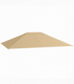 Outsunny 3 x 4m Gazebo Canopy Replacement Gazebo Roof Cover, Khaki