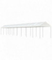 vidaXL Gazebo with Roof White 20.07x2.28x2.69 m Polyethylene