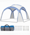 Outsunny Outdoor Gazebo Event Shelter Party Tent for Garden Light Blue