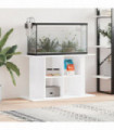 vidaXL Aquarium Stand High Gloss White 100x40x60 cm Engineered Wood