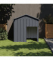 vidaXL Dog House with Roof Anthracite 117x103x123 cm Galvanised Steel