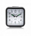 Ravel Rectangular Mini Bedside Quartz Alarm Clock - Black RC043.3
