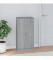 Shoe Cabinet Grey Sonoma 55x35x108 cm Engineered Wood