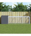 vidaXL Chicken Cage with Run Anthracite 110x405x110 cm Galvanised Steel