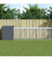 vidaXL Chicken Cage with Run Anthracite 110x1017x110 cm Galvanised Steel