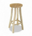 vidaXL Bar Stool Solid Teak Wood