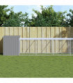 vidaXL Chicken Cage with Run Light Grey 110x813x110 cm Galvanised Steel