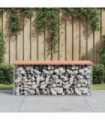 vidaXL Garden Bench Gabion Design 103x44x42 cm Solid Wood Douglas