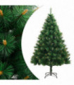 vidaXL Artificial Hinged Christmas Tree with Stand 240 cm