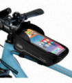 Bike Frame Bag Holder Waterproof Composite Carbon Polyester Black 20x11x10cm