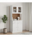 vidaXL Highboard ALTA White 77x35x165 cm Solid Wood Pine