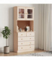 vidaXL Highboard ALTA 77x35x165 cm Solid Wood Pine
