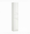 kleankin High Gloss Tall Bathroom Cabinet with Adjustable Shelves White