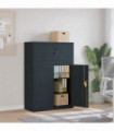 vidaXL File Cabinet Anthracite 90x40x130 cm Steel