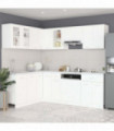 vidaXL 11 Piece Kitchen Cabinet Set White Engineered Wood