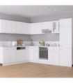 vidaXL 14 Piece Kitchen Cabinet Set White Engineered Wood