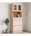 vidaXL Highboard ALTA 77x35x188 cm Solid Wood Pine