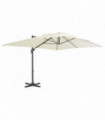vidaXL Cantilever Umbrella with Aluminium Pole 400x300 cm Sand