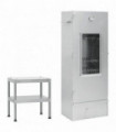 vidaXL BBQ Oven Smoker with Table Galvanised Steel