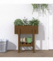 vidaXL Garden Planter Honey Brown 62x30x69 cm Solid Wood Pine