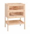vidaXL Hamster Cage 55x40x80 cm Solid Wood Fir