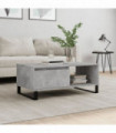 vidaXL Coffee Table Concrete Grey 90x50x36.5 cm Engineered Wood