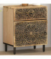 vidaXL Bedside Cabinet 50x33x60 cm Solid Wood Mango