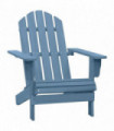 vidaXL Garden Adirondack Chair Solid Fir Wood Blue