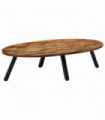 vidaXL Coffee Table Solid Reclaimed Teak Oval 120x60x30 cm