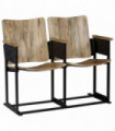 vidaXL 2-Seater Bench Solid Mango Wood and Steel