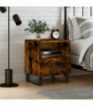 vidaXL Bedside Cabinet Smoked Oak 40x35x47.5 cm Engineered Wood