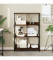 vidaXL Bookshelf Brown Oak 78.5x33x117.5 cm Engineered Wood