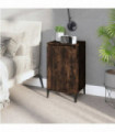 vidaXL Bedside Cabinet Smoked Oak 40x35x70 cm Engineered Wood