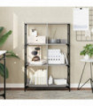 vidaXL Bookshelf Grey Sonoma 78.5x33x117.5 cm Engineered Wood