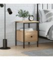 vidaXL Bedside Cabinet Sonoma Oak 34x36x50 cm Engineered Wood
