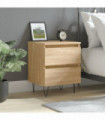 vidaXL Bedside Cabinet Sonoma Oak 40x35x50 cm Engineered Wood