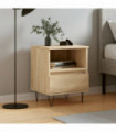 vidaXL Bedside Cabinet Sonoma Oak 40x35x50 cm Engineered Wood