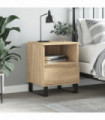 vidaXL Bedside Cabinet Sonoma Oak 40x35x50 cm Engineered Wood
